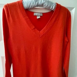 Banana Republic Orange V-neck Sweater